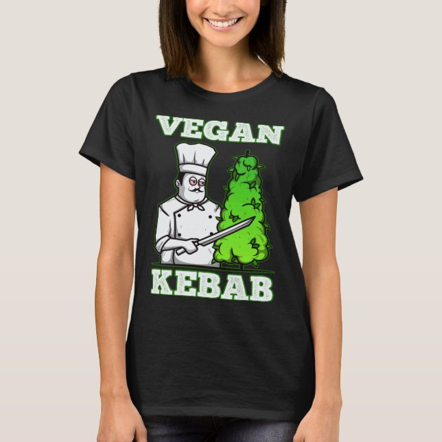 Vegan Kebab Ogräs T Shirt (Framsida)