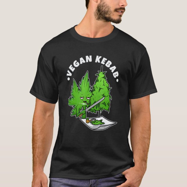 Vegan Kebab  Weed  1 T Shirt (Framsida)