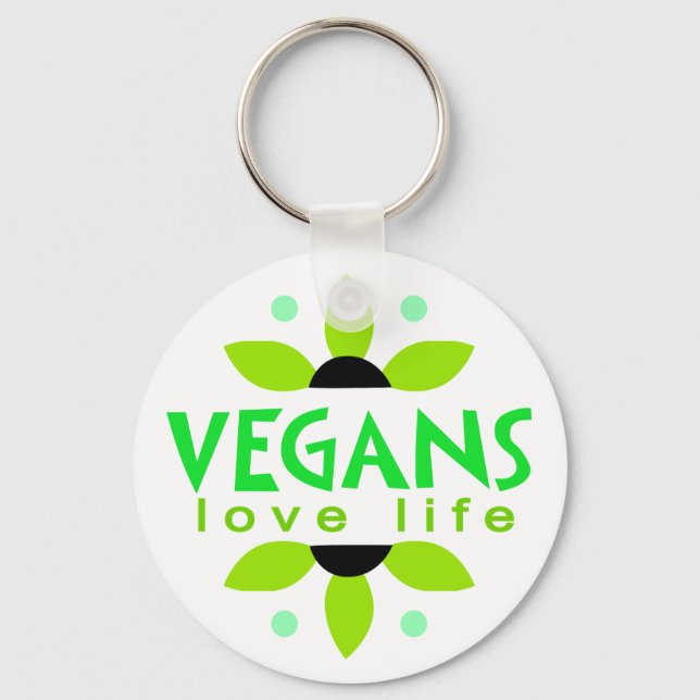 Vegan Keychain Nyckelring (Framsida)