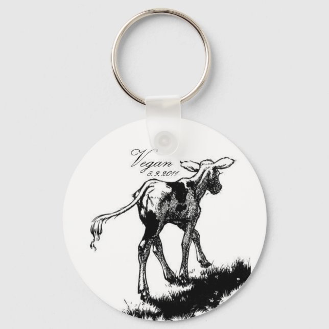 Vegan Keychain Nyckelring (Framsida)
