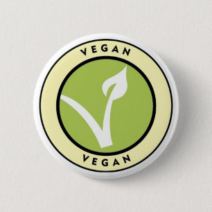 Vegan! Knäppas för Vegans Knapp