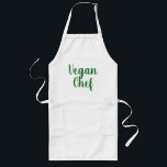 Vegan-köksmästare för manar och kvinnor långt förkläde<br><div class="desc">Vegan-köksmästen är för manar och kvinnor. Anpassningsbar matar, bakar och baxaproner åt honom eller henne. Skripttypografi som hanteras med elegant. Snyggt-skripthandskriftens calligraphy typography template. Unik presentidé för djur älskare, kockar, restaurangägare, vegetarianer, mamma, mor, syster, dotter, vän, fru, moster, mormor, make, pappa etc. Finns i vit gult och beige. Lång version...</div>