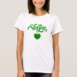 Vegan kost Heart Healthy Eco-Friendly T-Shirt Pres
