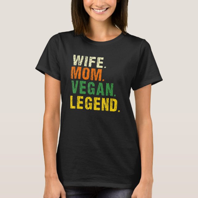 Vegan Legend Veganism Plant Organic Based Diet T Shirt (Framsida)