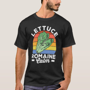 Vegan Lettuce Romain Lugn Veggie Food Vegetarian T Shirt