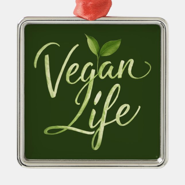 Vegan Life Julgransprydnad Metall (Framsidan)
