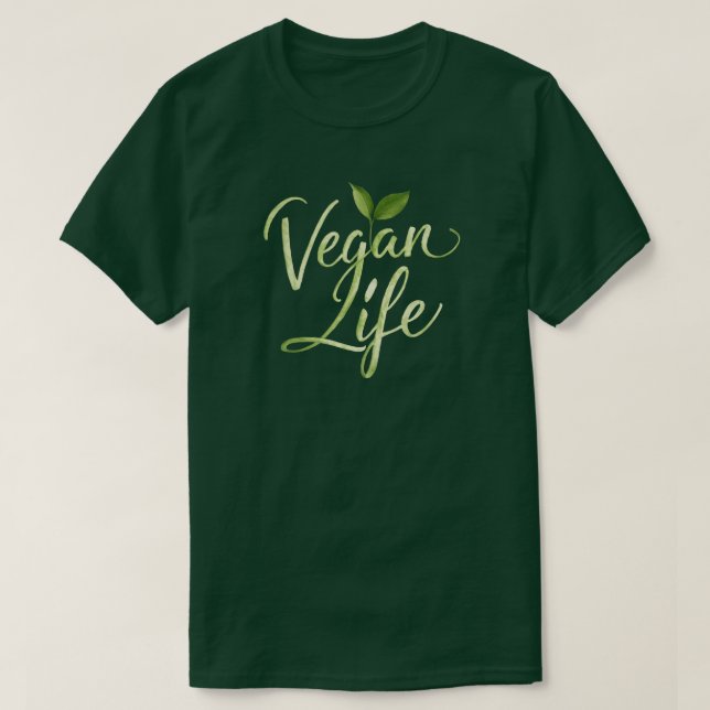 Vegan Life T Shirt (Design framsida)