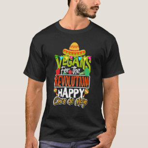 Vegan lycklig Cinco de Mayo T Shirt
