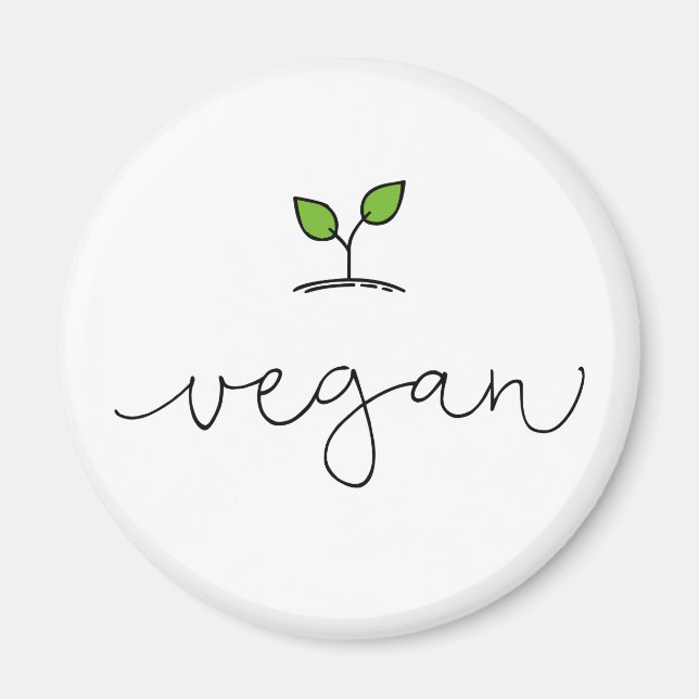 Vegan Magnet (Framsidan)