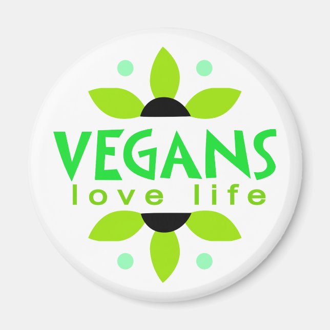 Vegan magnet (Framsidan)