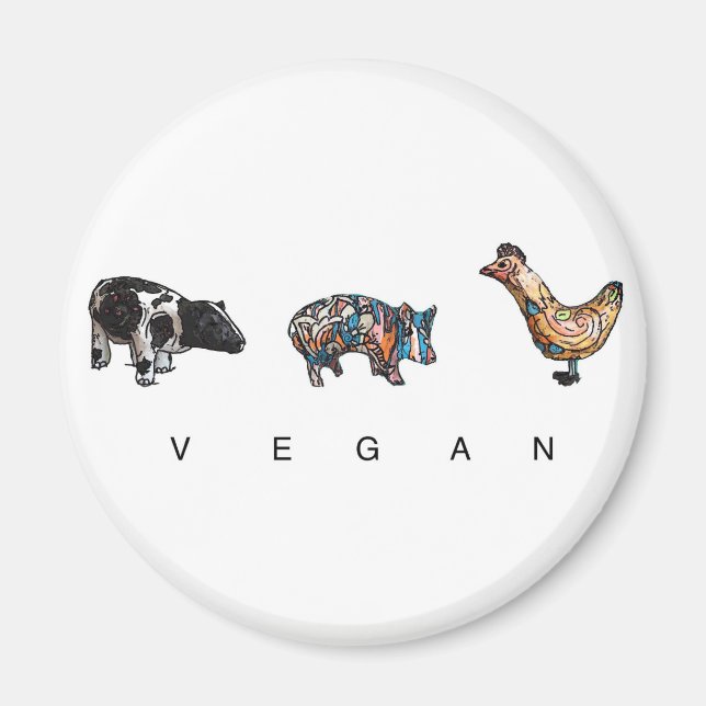 VEGAN MAGNET (Framsidan)
