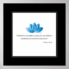 Vegan, Mahatma Gandhi - Wall Decor Poster