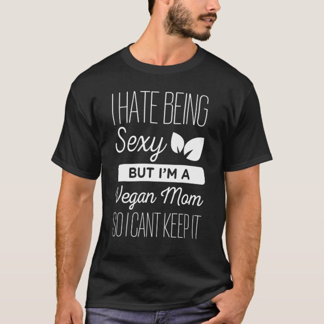 Vegan Mamma Merch   Unika Mammor Design T Shirt (Framsida)
