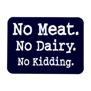 Vegan-meddelande med attityd magnet