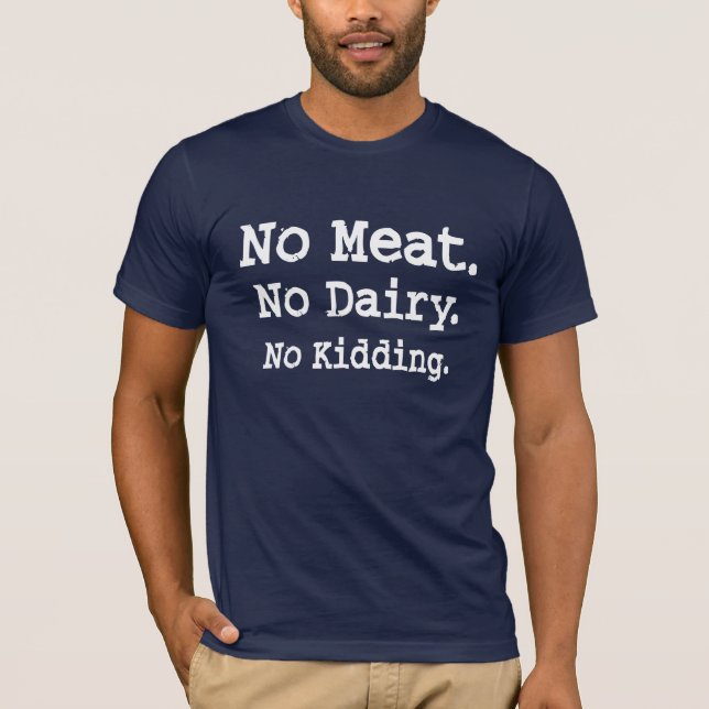 Vegan-meddelande med attityd t shirt (Framsida)