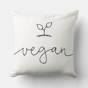 Vegan Minimalistic Anpassningsbar - bakgrund Färg Kudde