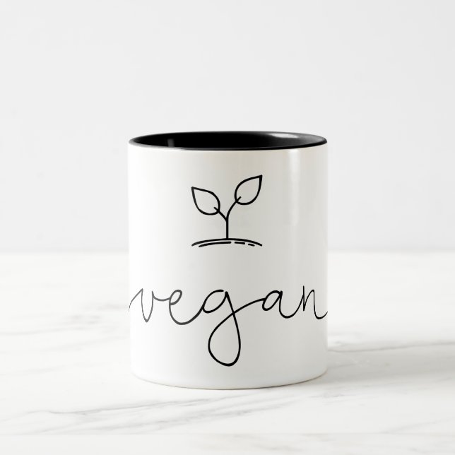 Vegan Minimalistic Två-Tonad Mugg (Center)