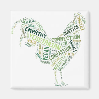 Vegan Mosaic Magnet