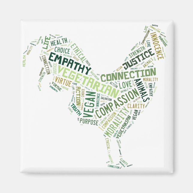 Vegan Mosaic Magnet (Framsidan)