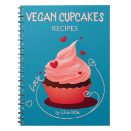 Vegan Muffinss Recipes, Anpassningsbar Recipe Bok Anteckningsbok
