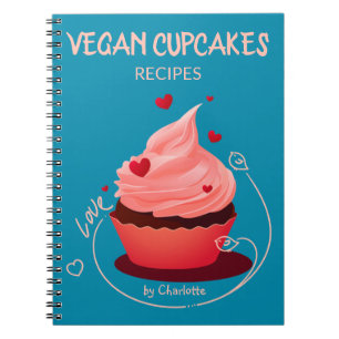 Vegan Muffinss Recipes, Anpassningsbar Recipe Bok Anteckningsbok