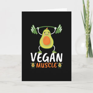 Vegan-muskelkroppen bygger gåva till viktliftare kort