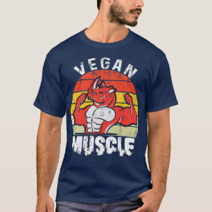 Vegan muskelvegetarian be veggie natural vegan en t shirt