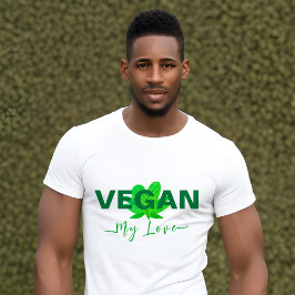 Vegan My Kärlek Manar och kvinnors T-Shirt