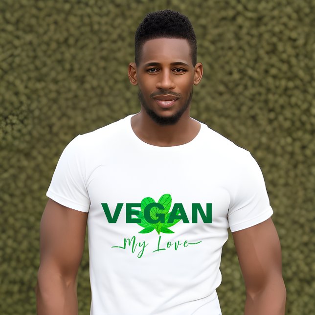 Vegan My Kärlek Manar och kvinnors T-Shirt (Skapare uppladdad)