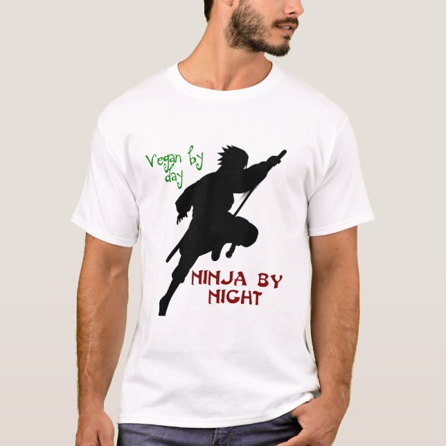 Vegan Ninja Tee Shirt (Framsida)