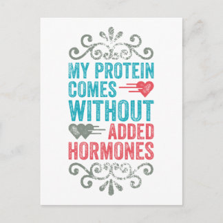 Vegan No Added Hormones Vykort