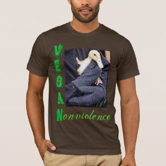 Vegan = nonviolence tee shirt