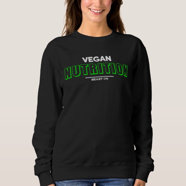 Vegan Nutrition Green Workout Fitness Motivation G T Shirt (Framsida)