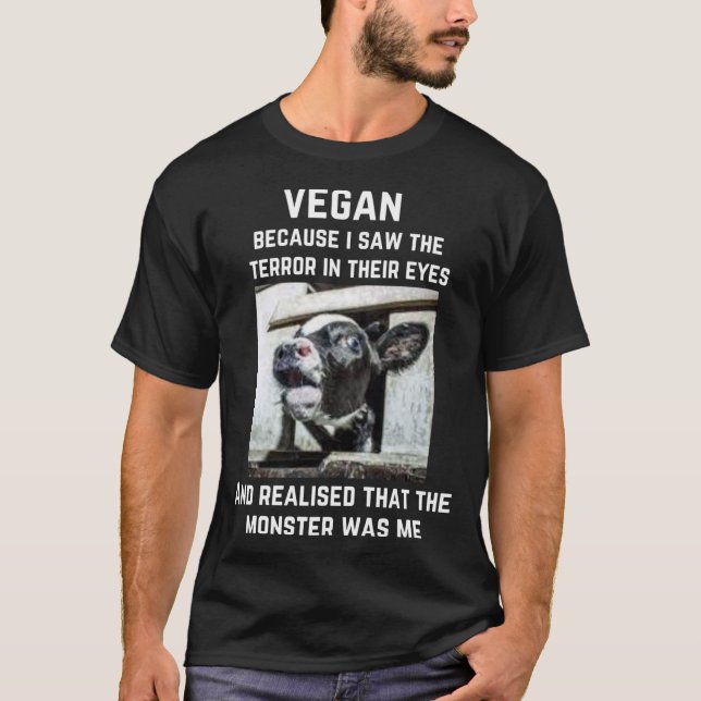 vegan och djurrättsvän vintage t shirt (Framsida)