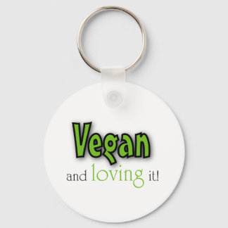 Vegan och kärlek nyckelring