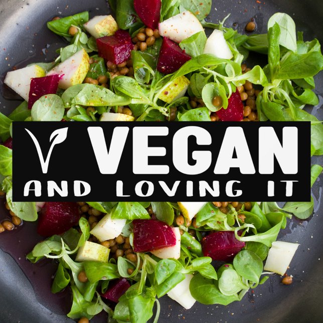 Vegan och Loving It, Activism Bildekal (Skapare uppladdad)