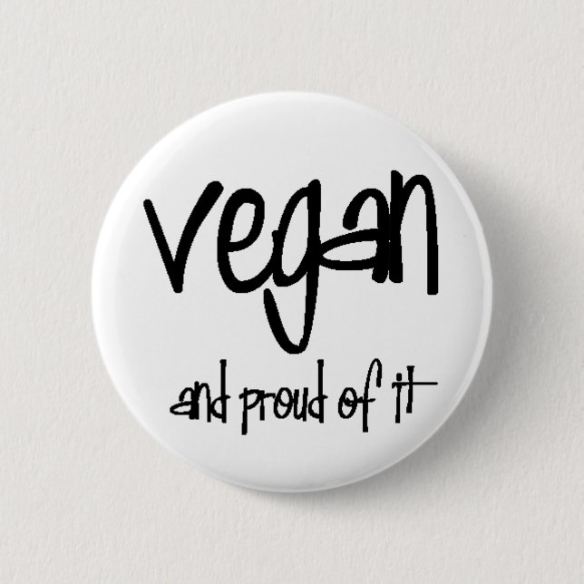 vegan och stolt knapp (Framsida)