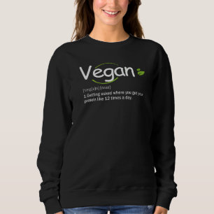 Vegan ordbok Definition Rolig Vegan Liv Kärlek T Shirt
