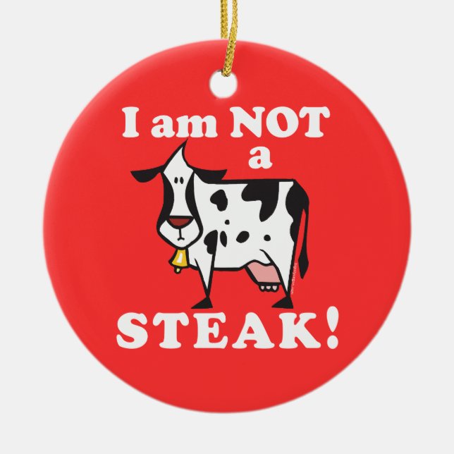 Vegan Ornaments Julgransprydnad Keramik (Framsidan)