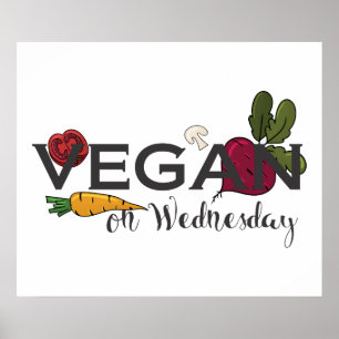 Vegan på onsdag poster