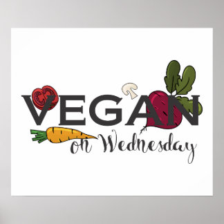 Vegan på onsdag poster