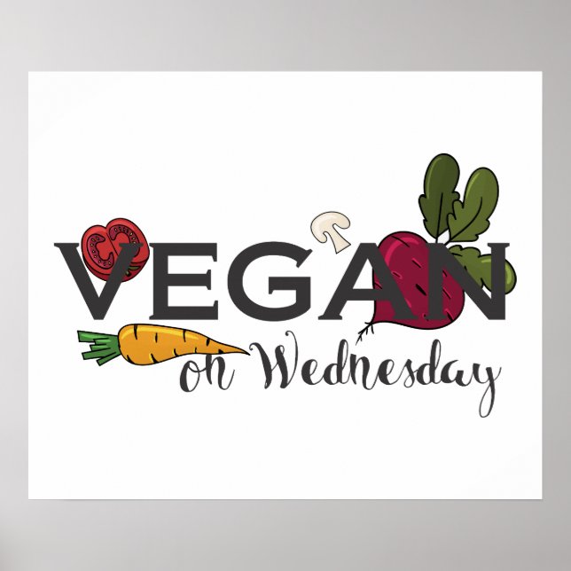 Vegan på onsdag poster (Framsidan)
