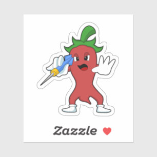 Vegan Pepper at Darts with Dart.PNG Klistermärken