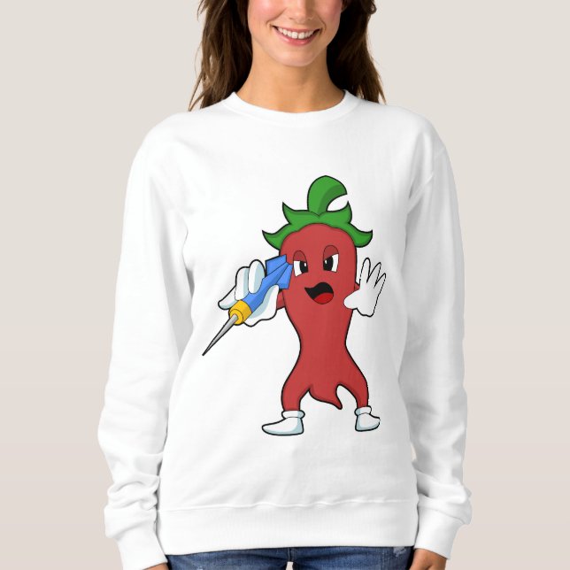 Vegan Pepper at Darts with Dart.PNG T Shirt (Framsida)