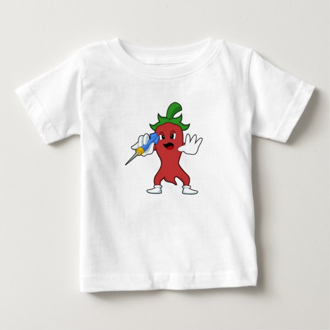 Vegan Pepper at Darts with Dart.PNG T Shirt (Framsida)