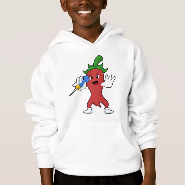 Vegan Pepper at Darts with Dart.PNG T Shirt (Framsida)