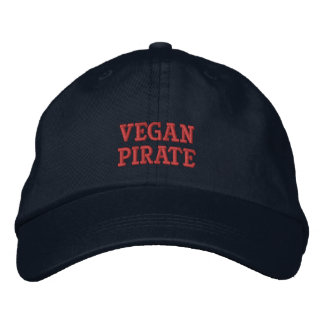 Vegan Pirate Cap Broderad Keps