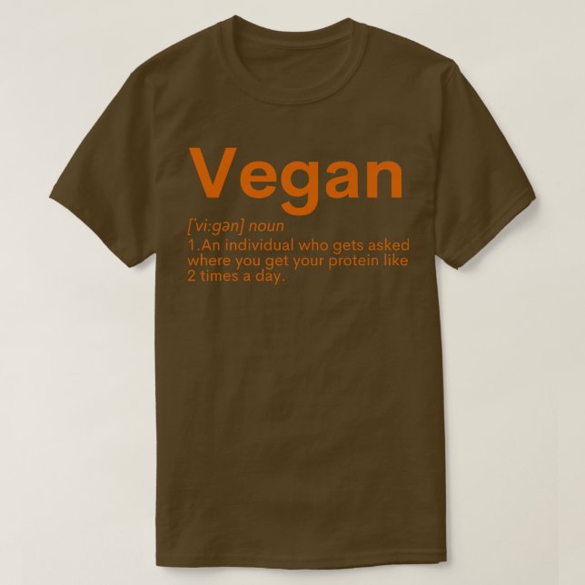 Vegan Plant-Baserat Diet Dino Vegetarian Nature He T Shirt (Design framsida)