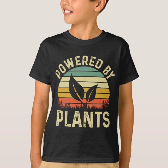 Vegan Plant Powered Muscle T Shirt (Framsida)