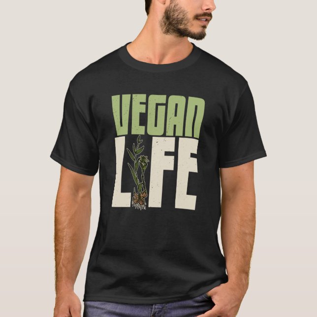 Vegan plants nutrition greens food Salad Food  5 T Shirt (Framsida)